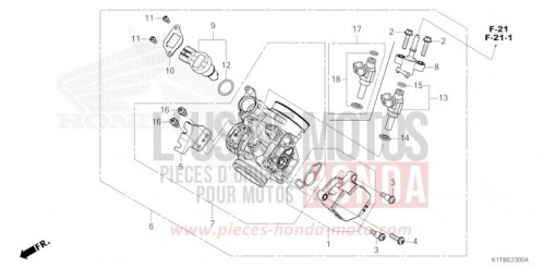 CORPS DE PAPILLON CRF300LAS de 2025